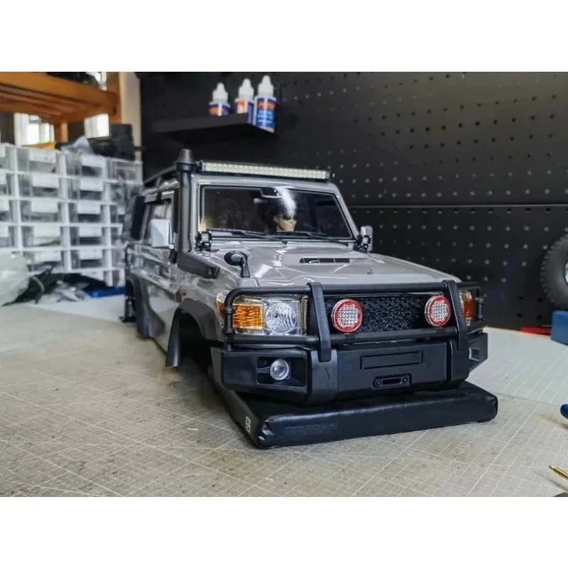For RGT EX86160 EX86190 EX86020 1/10 LC79/76/71 RC Truck, GRC Hats & ARB Style LED Light Bars Front Bumper Bull Bar