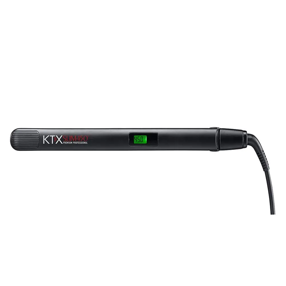 Slim 1-Inch Titanium Professional Flat Iron with 450°F High Heat, Dual Voltage, and Auto Shut-Off