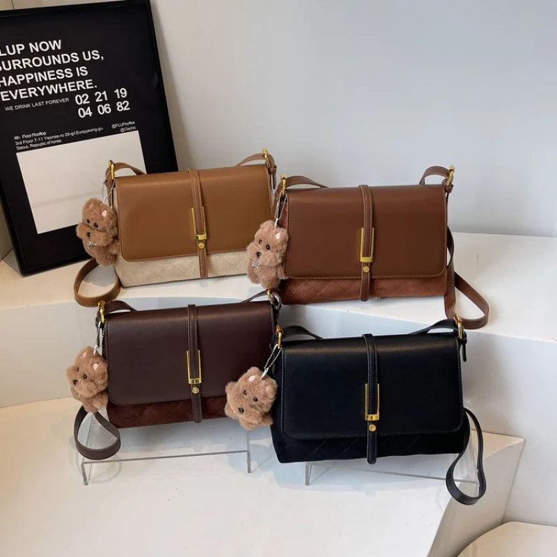 

Высококачественная женская классическая парижская кожаная сумка, модная элегантная женская повседневная винтажная простая сумка через плечо