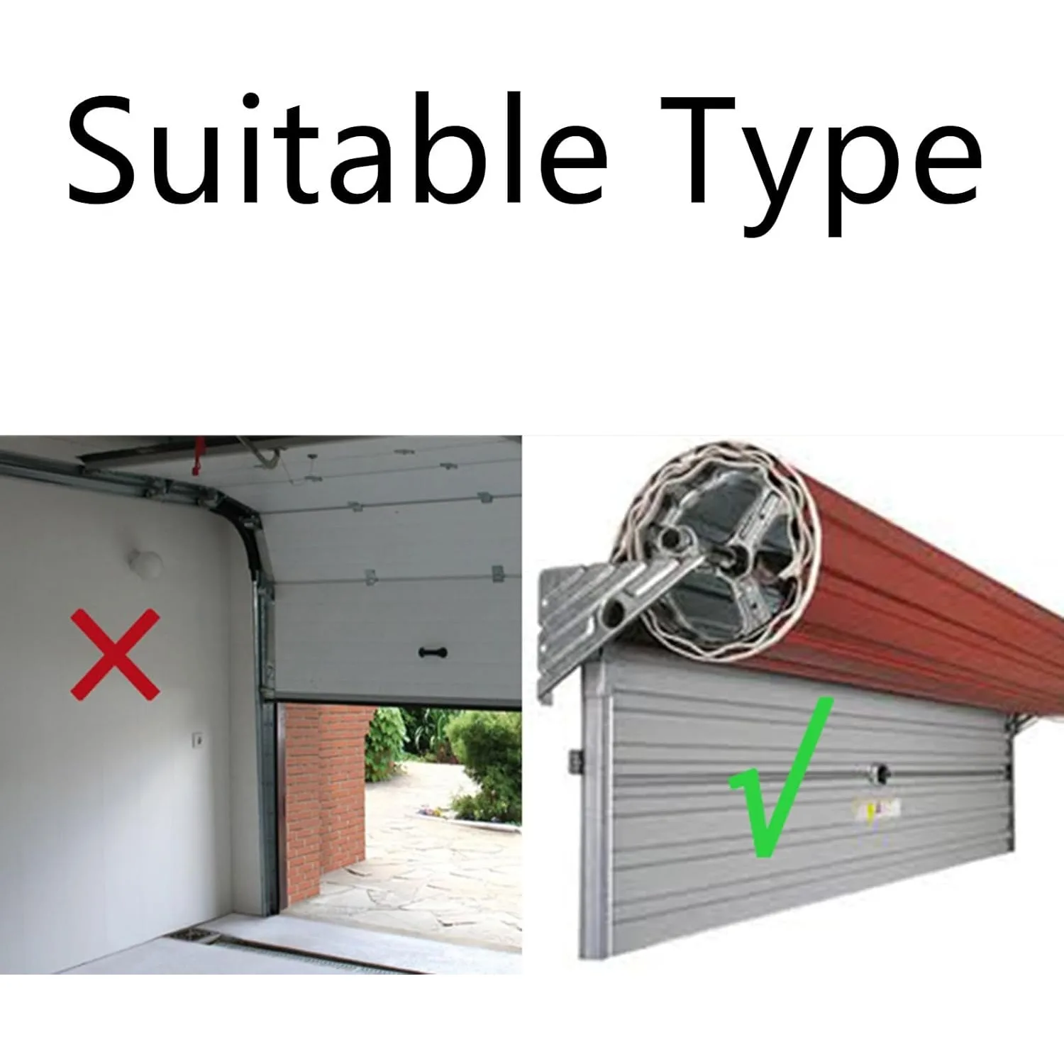 فتاحة باب أوتوماتيكية قابلة للطي، مصراع أسطوانة كهربائي تجاري بقدرة 110 وات مع جهاز تحكم عن بعد، طاقة 800 نيوتن (تغطية 2.5 متر مربع)