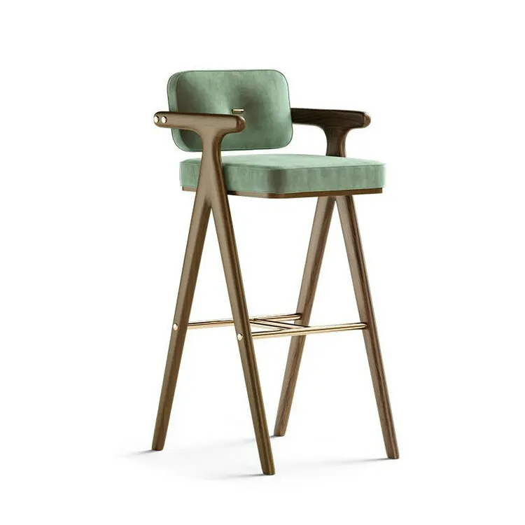 

Designer Furniture Factory's High-End Customized Bernard Bar Chair for Luxury Nightclubs and Home Bar Stool