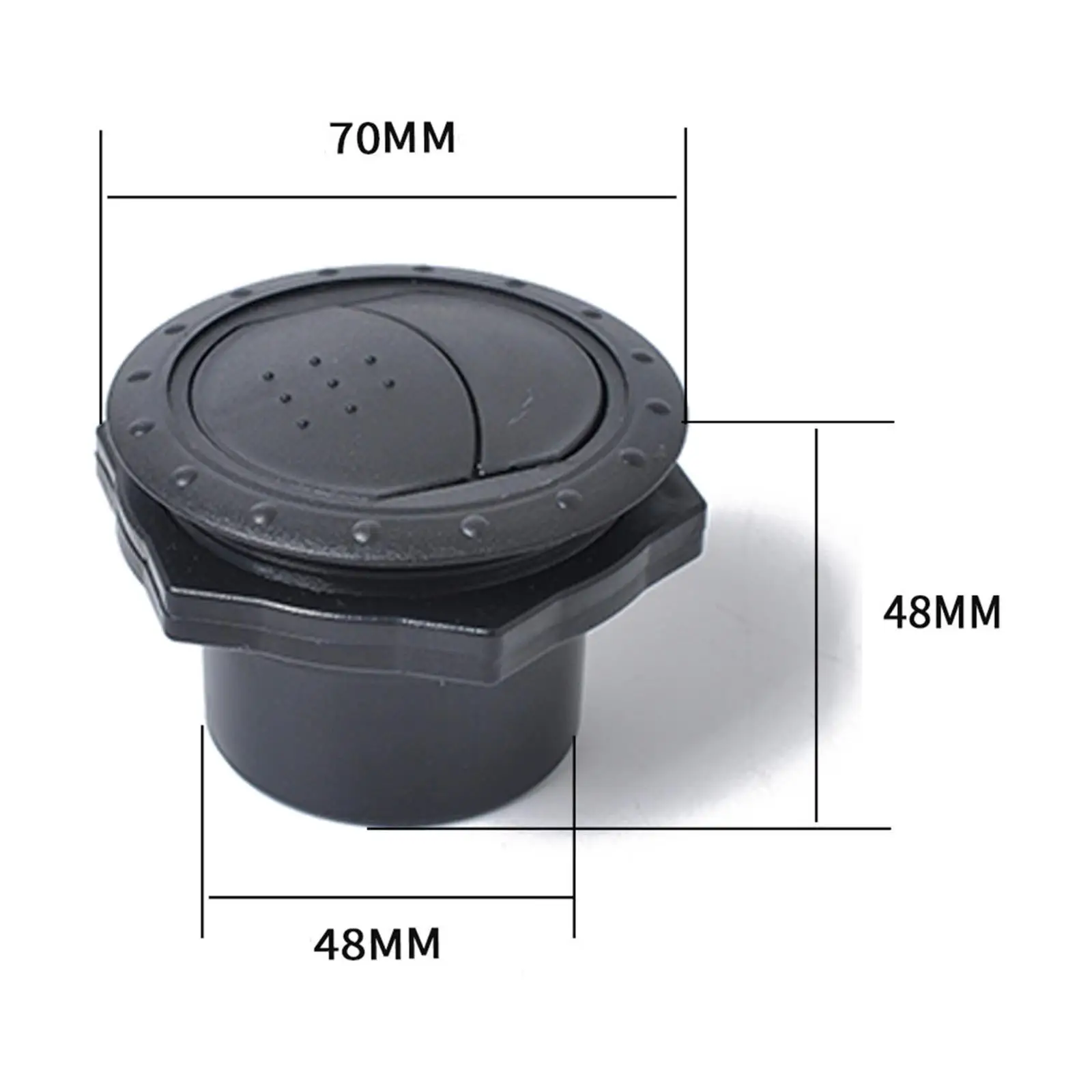 Dashboard Air Conditioning Deflector Outlet Side Roof Universal Replace Parts Lightweight Replacement Od 7cm Round