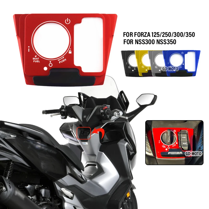 

For HONDA FORZA350 Forza300 Forza 125 150 NSS 300 350 Motorcycle Ignition Switch Cover Electric Door Lock Button Cover Protector