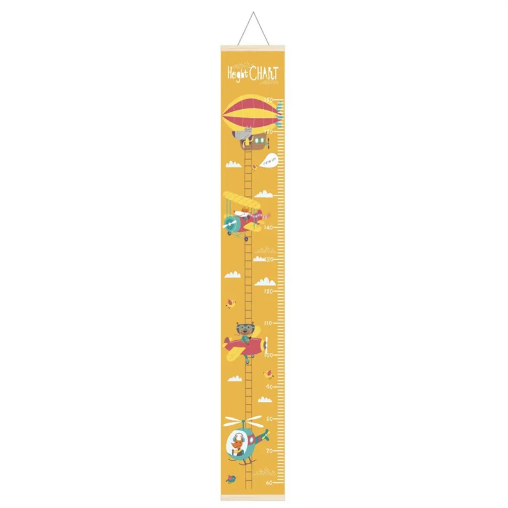 

Wall Hanging Children Height Measuring Rulers Removable with Frame Height Measure Chart Roll Up Wooden Baby Growth Chart