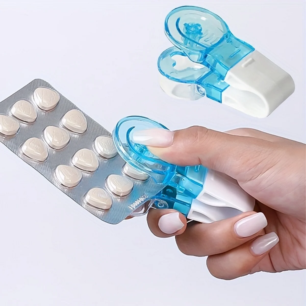 Portable Pill Taker Remover with Medicine Box Easy Blister Pack Opener And Dispenser - Healthcare And Personal Care Accessory