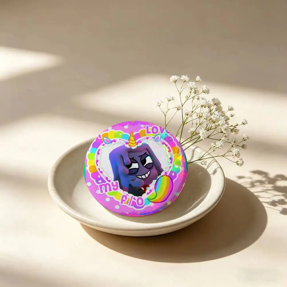 W-Waxwell Custom Mini  Anime Figure Pin for Boys Girls Character Brooches Creative Bag Badge Fashion Jewelry Accessories