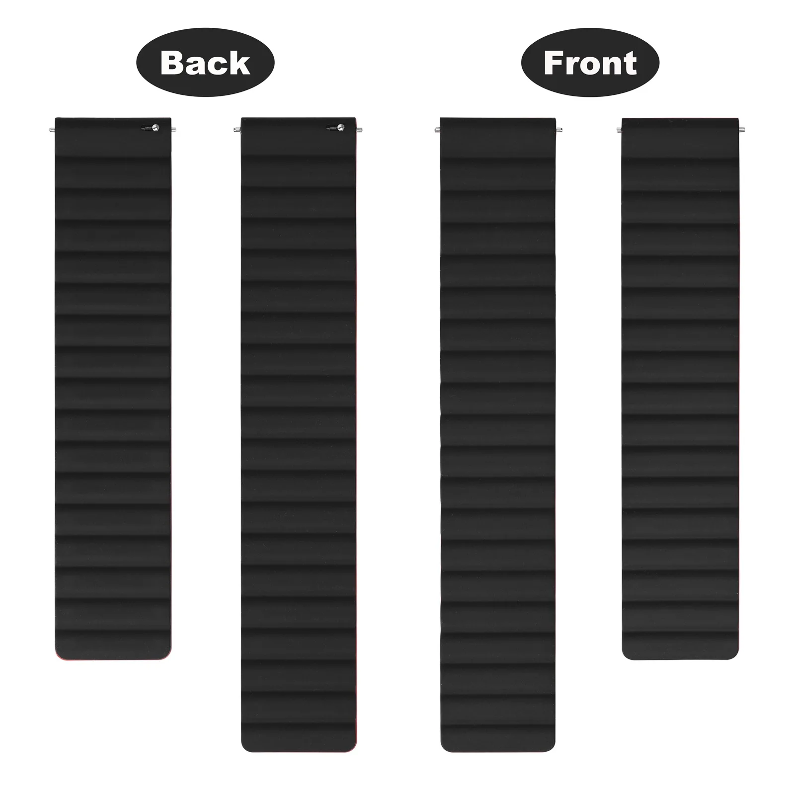 Silicone Magnetic Watch Strap 20mm 22mm Watchband Replacement Waterproof for Men and Women Quick Release
