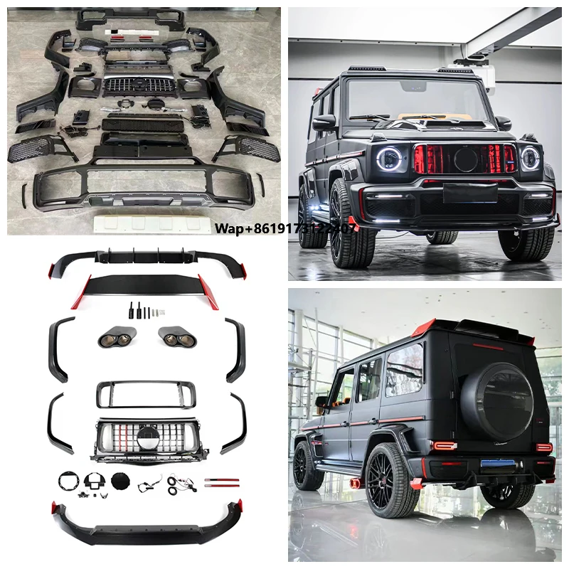 

W464 Upgraded Brabuss Front Rear Bumpers Body Kit G900 Dry Carbon Fiber Kit Modification for 2019-2024 W464 G63