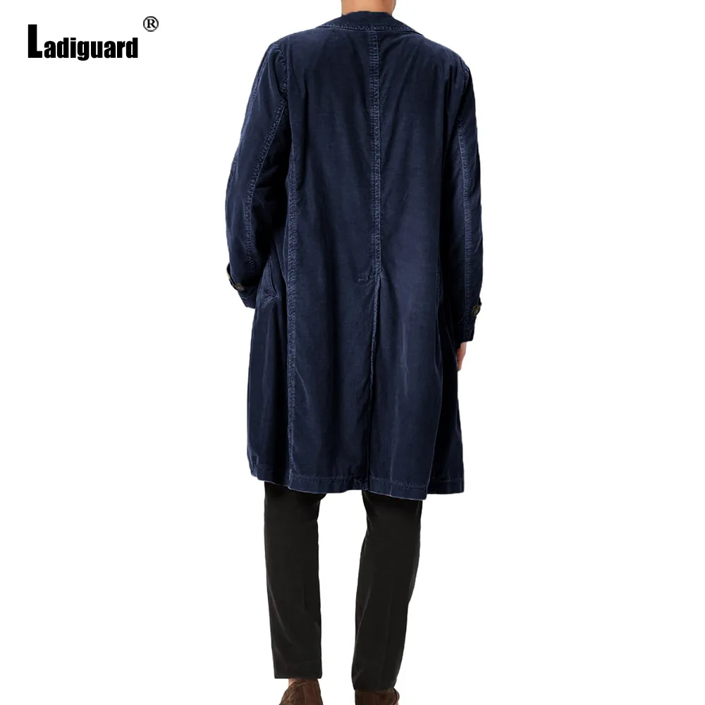 2025 European Style Fashion Lightweight Jacket Men Long Trench Coats Male Lepal Collar Stand Pockets Basic Tops Outerwear New