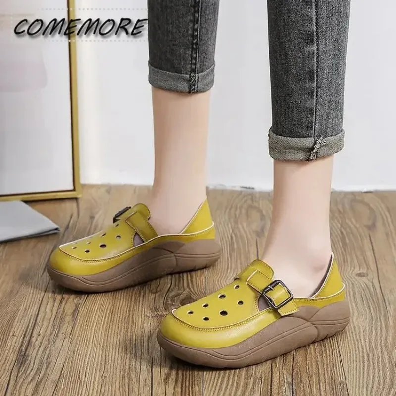 Women‘s Flats Loafers Platform Sport Shoes Sneakers Designer New Running Shoes Casual Round Head Breathable Spring Green Outdoor