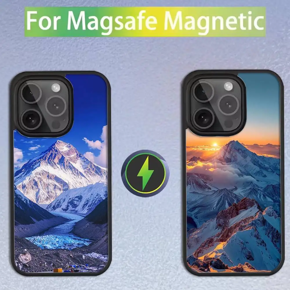 

Everest mountain world first Phone Case For iPhone 16,15,14,13,12,11,Pro,Max,Plus,Mini,SE Magsafe Magnetic Wireless Charging