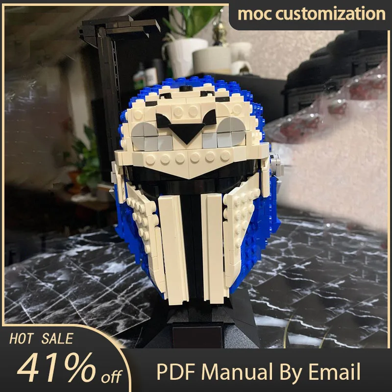 

569 шт. Moc Space Wars Bo-Katan Kryze мандалорский шлем модель строительные блоки кирпичи Diy образование сборка игрушки для детей подарок