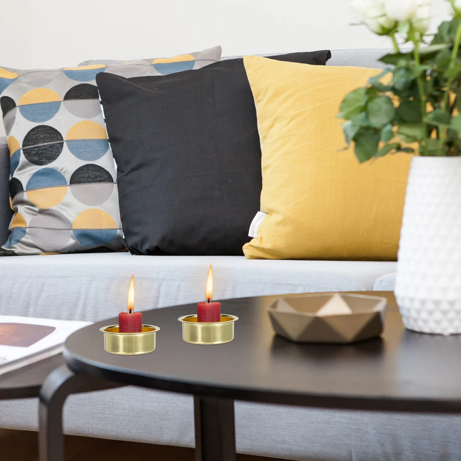 

5Pcs Iron Holders Unique Vintage Design for Home Decor and Special Occasions Holder Candlestick Holder