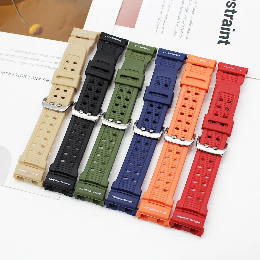 Pulseira de borracha macia para GW-9000 G-9000/9010 pulseira de relógio esportivo pulseira tpu acessórios de relógio
