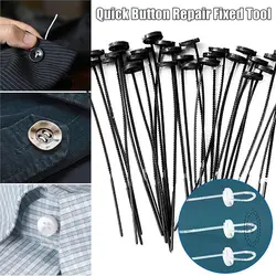 10/30/60Pcs Mini Wear-resisting Quick Needleless Button Repair Buckle Fixed Tool Needleless Button Apparel Sewing Accessories