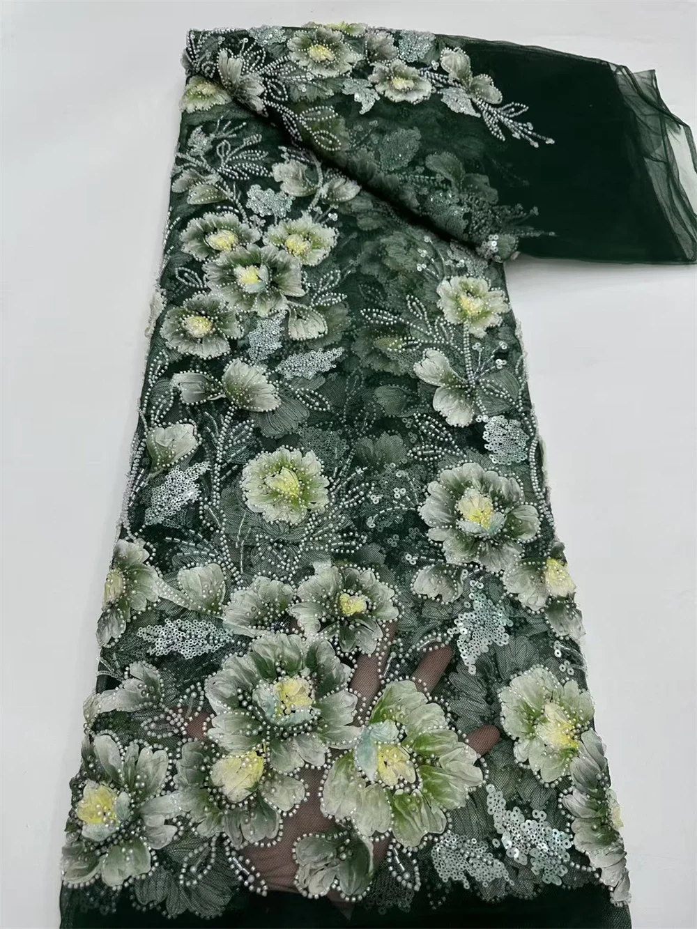 

Luxury Laces On Sale 5 Yard Peach Cord Ney Lace Fabric Quality 2025 African Lace Fabric Fabrics For Sewing Weddings Dress H48-1