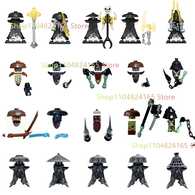 

Anime Cartoon TV Ninja Forbidden Five Toy Dragons Rising Nokt Rox Zarkt Drix Kur Pixal Bricks Building Blocks for Kids DIY Gifts