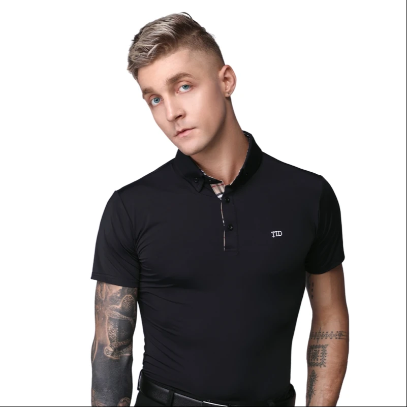 Ropa de baile latino para hombre, camisas para baile de salón, Vals, actuación, Top M001, 2023