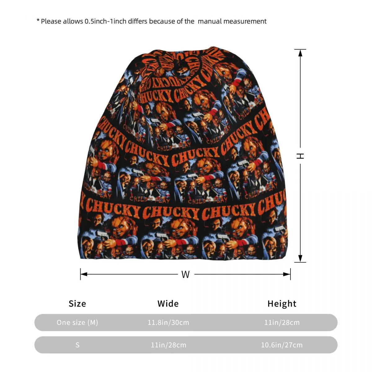 Chucky Child's Play Bandana Neck Gaiter Mask Scarf Multifunction Headwear Beanies Hat Unisex Adult All Season view 3