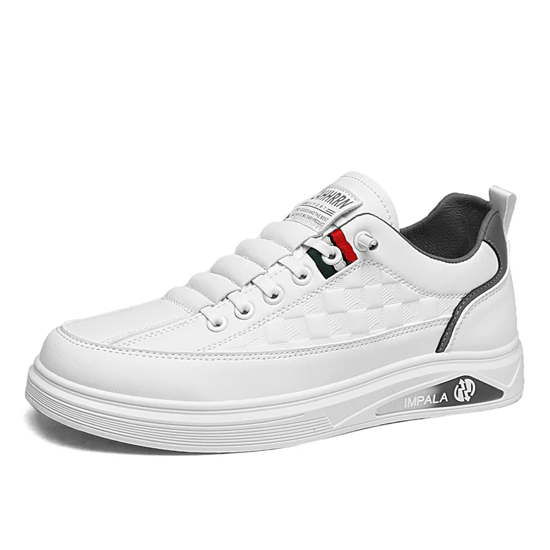 

Men's motorcycle shoes, low cut breathable white shoes for all seasons, fashionable sports trend, men's casual shoes