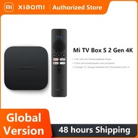 Global Version Xiaomi Mi TV Box S 2nd Gen 4K Ultra-HD Quad-core Processor Dolby Vision HDR10+ Google Assistant