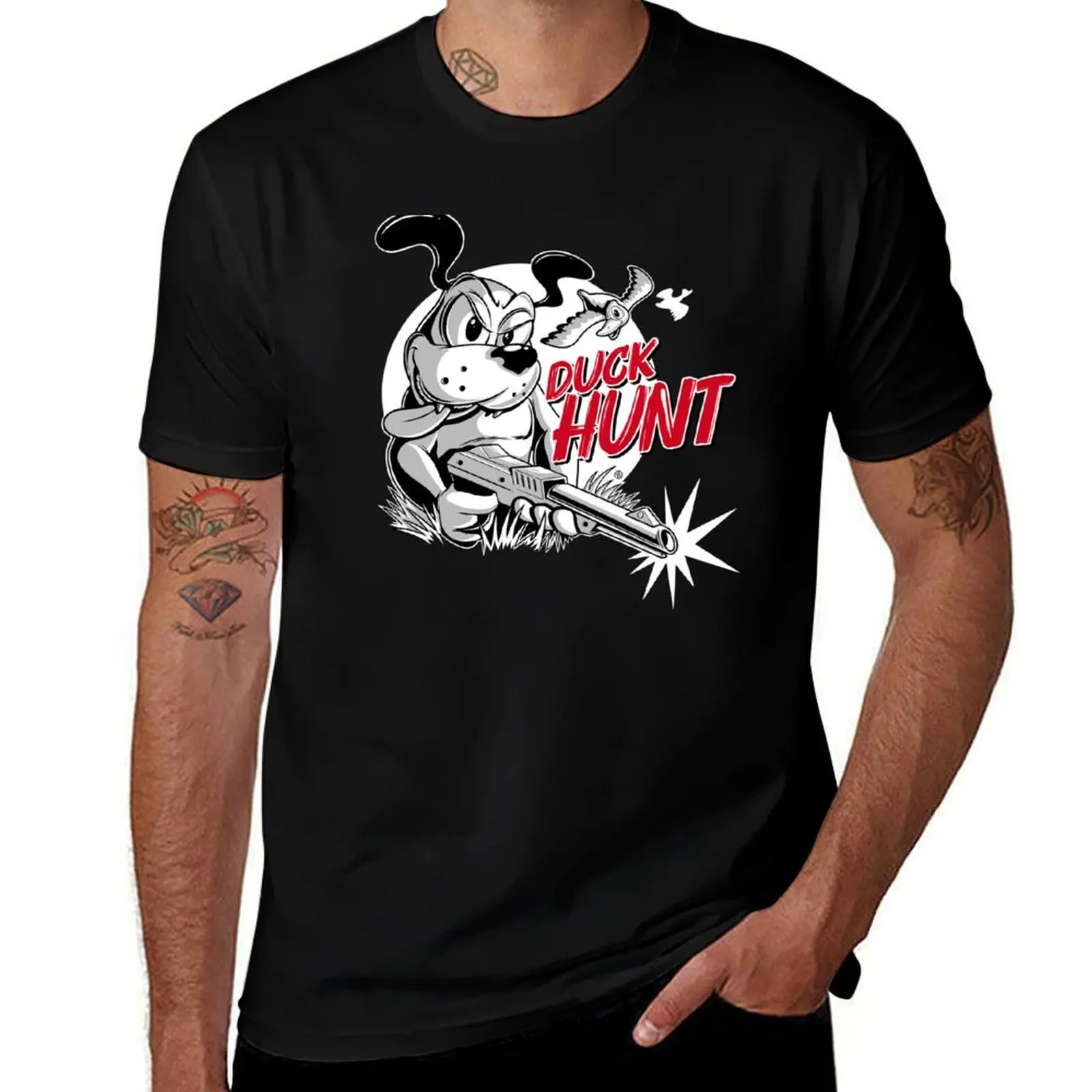

DUCK HUNT T-Shirt summer 2025 graphic t shirts plus size clothes shirts graphic Short sleeve tee men