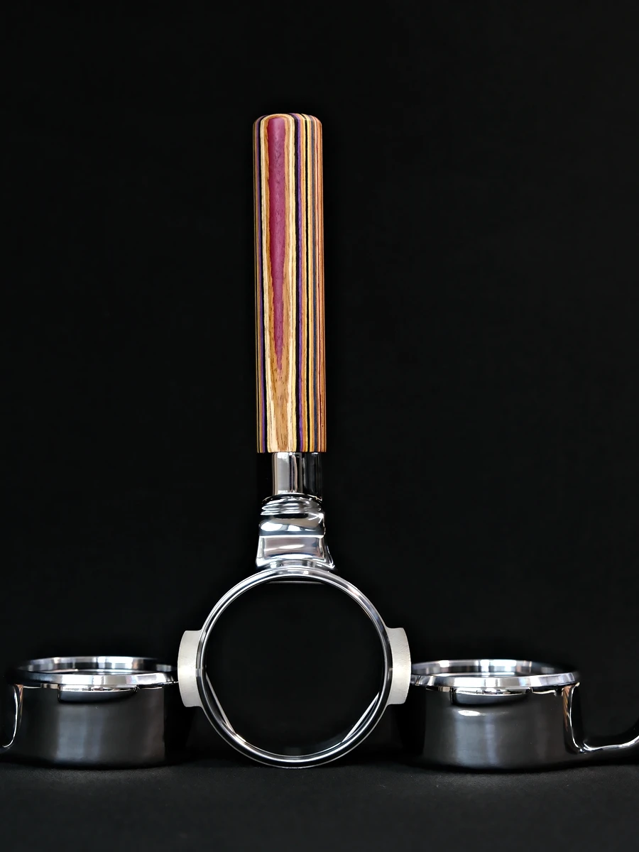 

Бездонный портафильтр Mischief, 58 мм | Радужный скейтборд с деревянной ручкой | Нержавеющая сталь 316, | Аксессуар для кофемашины эспрессо