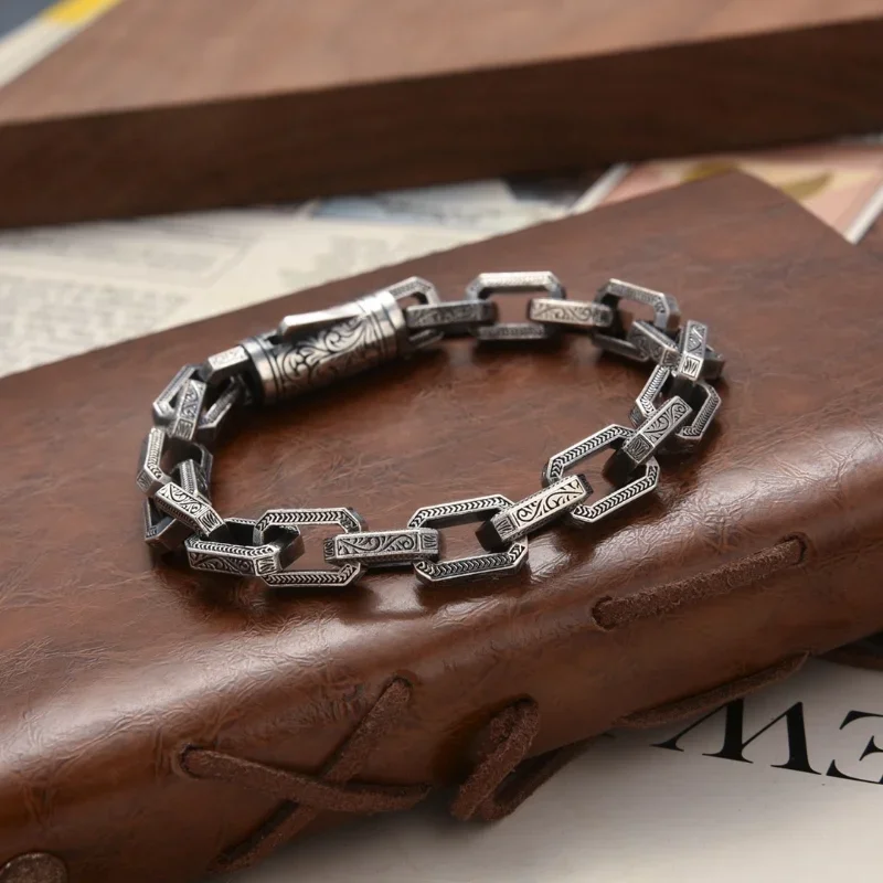 New Rattan Grass Pattern Bracelet Creative Design Personalized Retro Handmade Men\'s Bracelets Fashion Women Jewelry