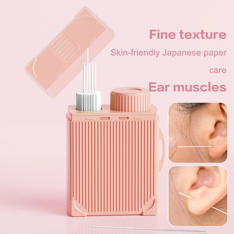 120Pcs Flavor Pierced Ear Cleaning Herb Solution Paper Floss Ear Hole Aftercare Tool Kit Disposable Earrings Tool