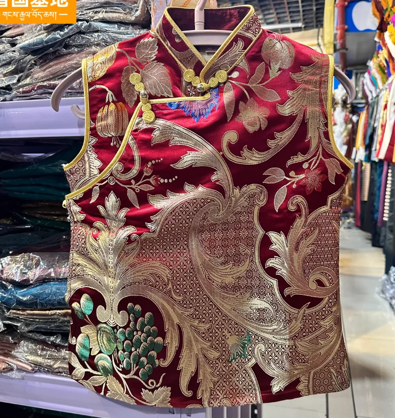 Chaleco tibetano chino Xizang masculino y femenino