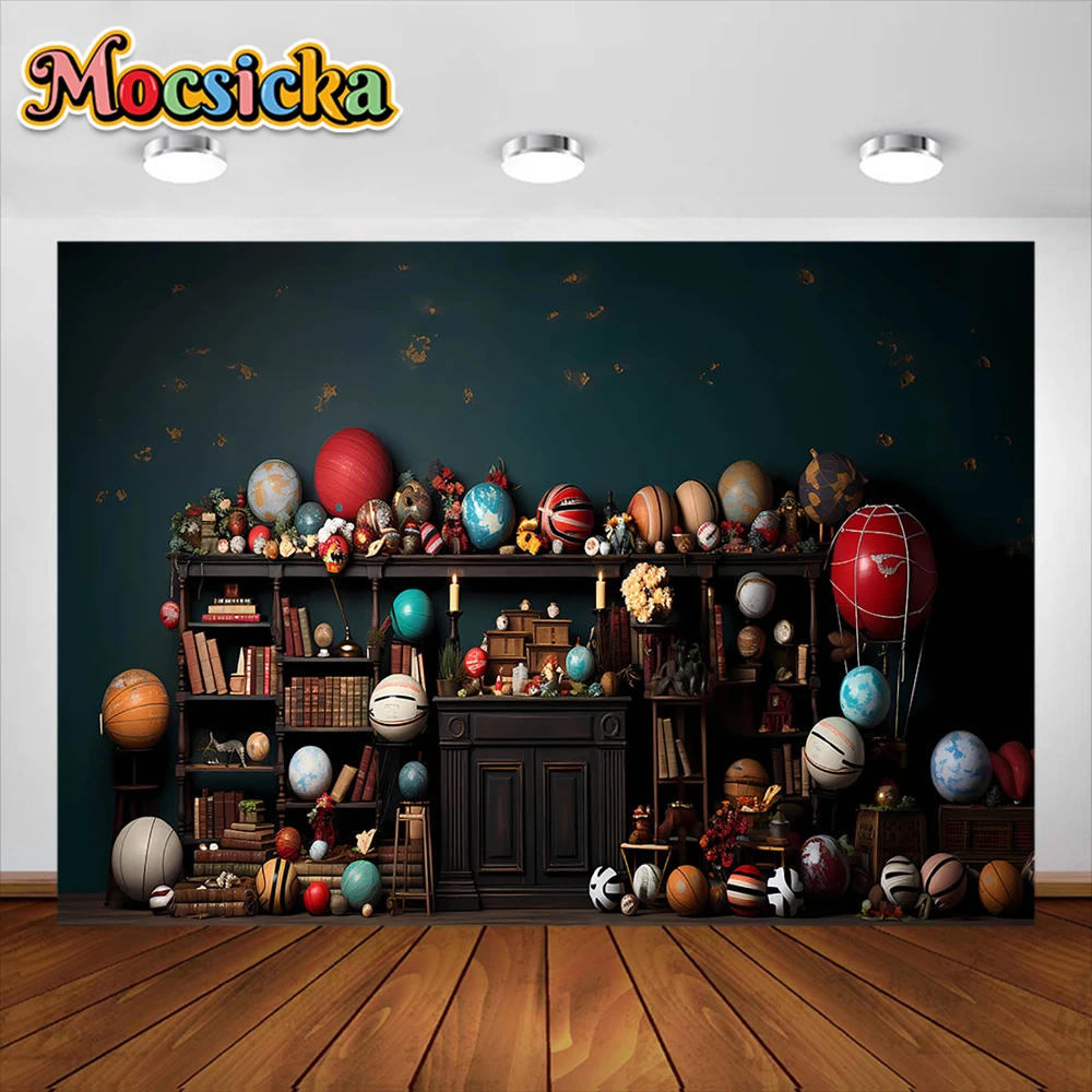 

Mocsicka Basketball Sports Photography Background Bookshelf Desk Student Graduation Party Banner Photo Studio Photo Background