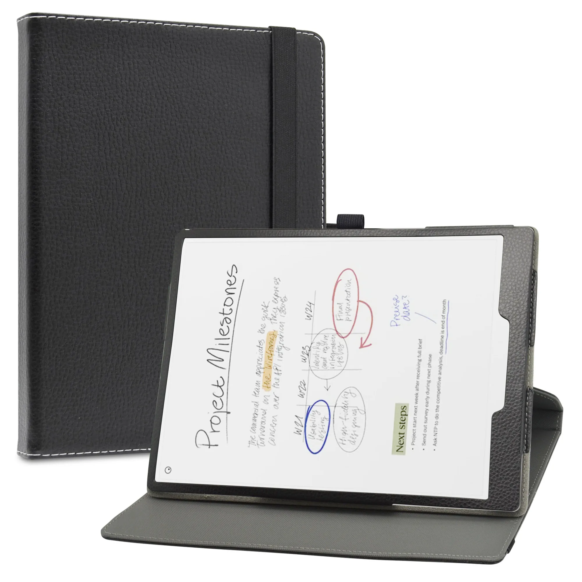 

PU Leather Covers for Remarkable Paper Pro 11.8 inch tablet ,360 Degree Rotary Rotating Case