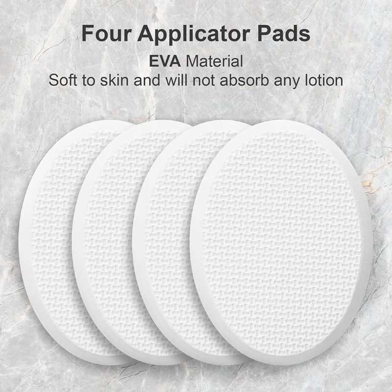 Lotion Applicator For Back, Feet, 4 Replaceable Pads, 1 Long Handle, Back Lotion Applicator For Seniors, Women