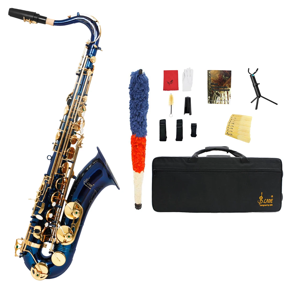 SLADE Tenor Saxophone Multi-materials Selection Sax Brass Body