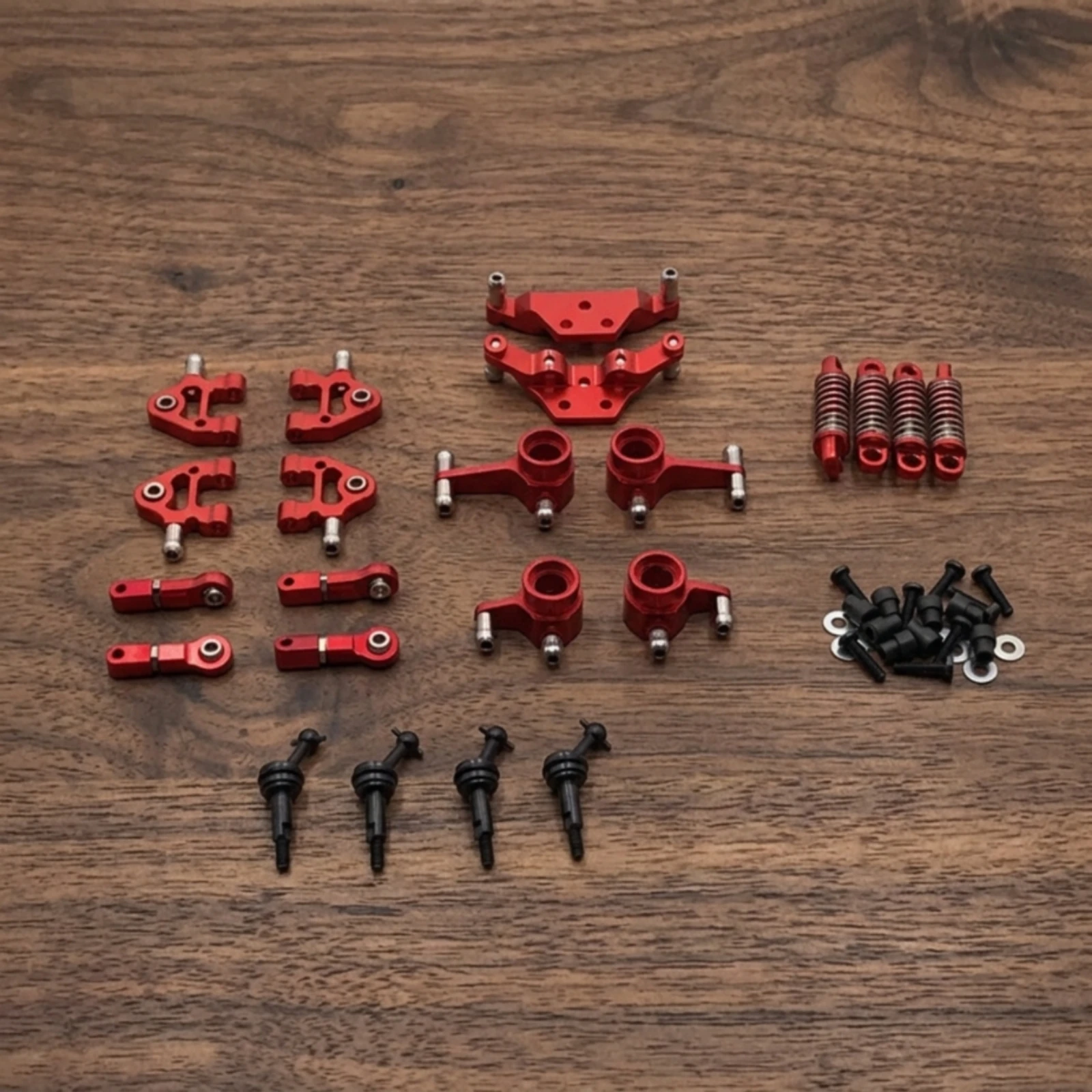 RC Car Shock-Absorbing System Kit Metal Steering Cup Kit Upgrade Parts Enhanced Hardware Easy Installation for Hobbyists
