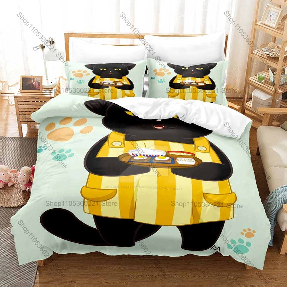 Personality The Masterful Cat Is Depressed Again Today Theme Bedding Set New Duvet Cover Set Home Bedroom Decoration Gift