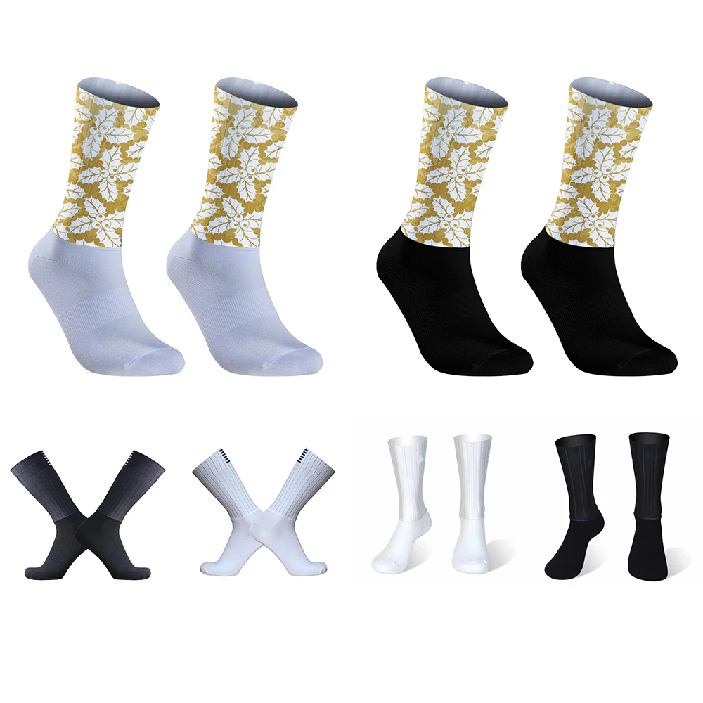 Chaussettes de sport de plein air pour hommes, chaussettes de cyclisme, chaussettes de vélo, chaussettes de basket-ball, nouveau, 2024