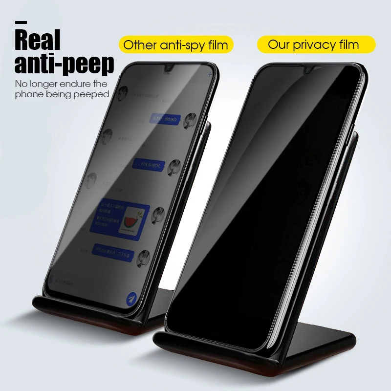 Anti Spy Tempered Glass For Xiaomi Poco X3 Pro M3 Mi 11 Lite Privacy Screen Protector Xiomi Mi11 Lite 5G NE 12T 10T Pro 10 T 9T