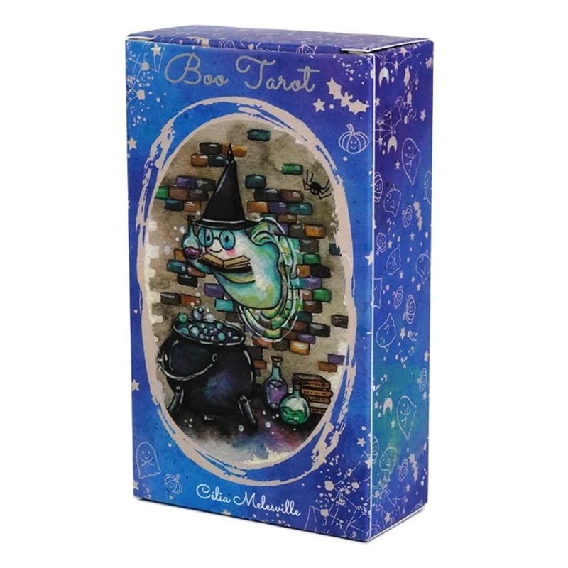 

Таро Boo от Celia Melesville 78 карт, английские карты Таро для гадания судьбы для начинающих, карты Oracle, вечерние настольные игры