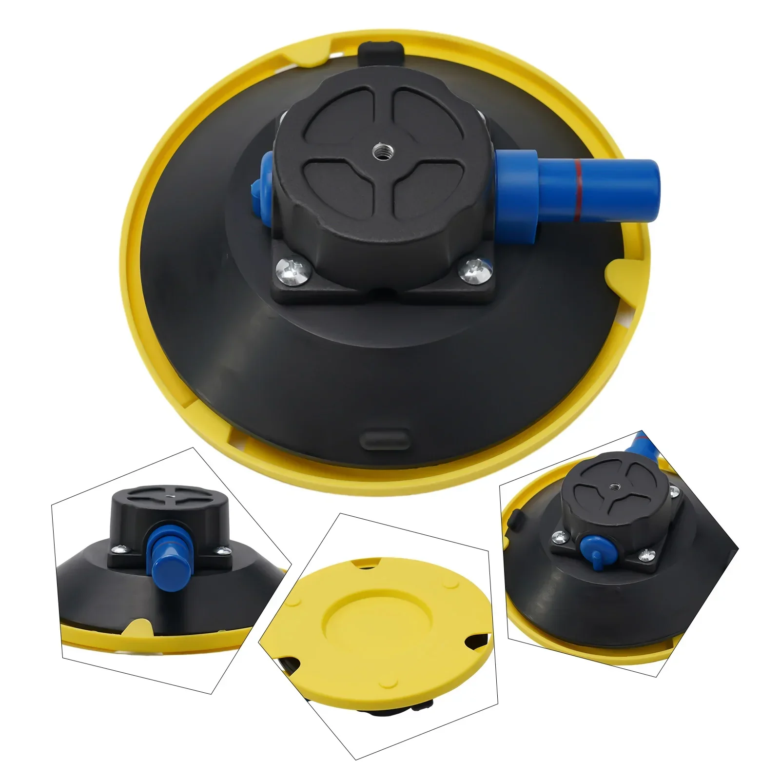 6 Inch Vacuum Suction Cups Mount Base Hand Pump Glass Sucker Auto Repair Tools 6