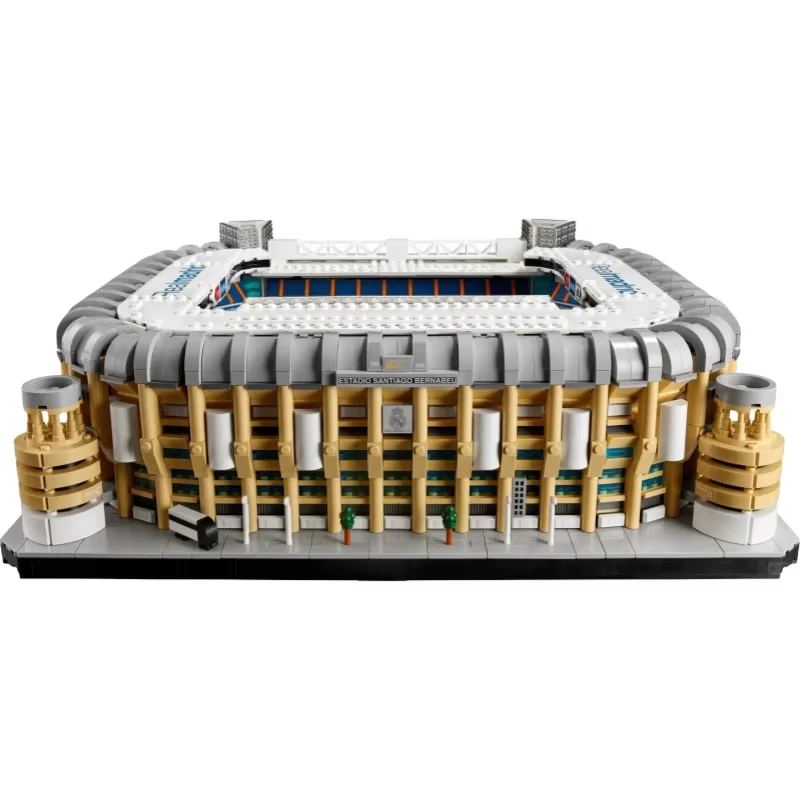 New product architectural series large football field Bernabeu DIY assembly building block toy model birthday gift for boys