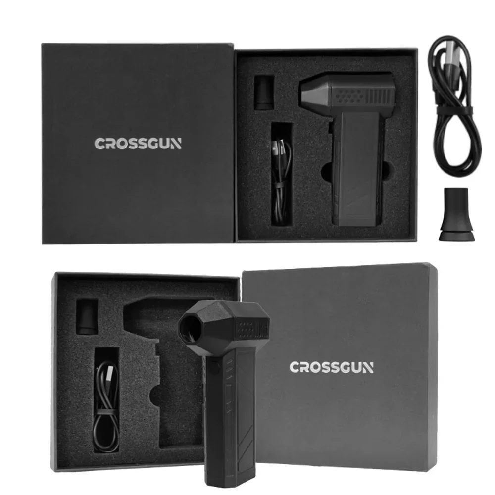 CROSSGUN X3 TurboJet Fan Compressed Air Duster Blower 130000RMP Electric Portable Handheld Storm Hurricane for Air Cleaning