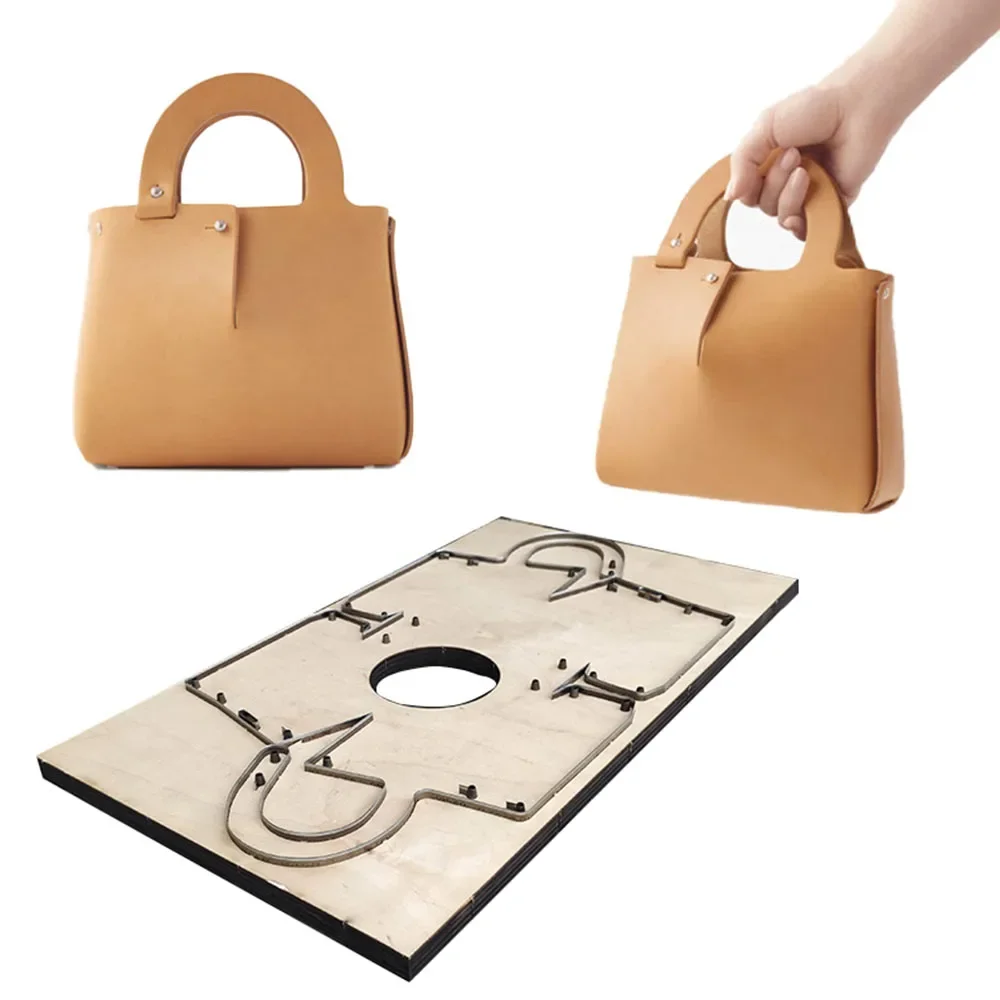 New Tote Bag Die Cut Wood DIY Craft Making  Leather Tools Template Suitable Manual leather cutter die