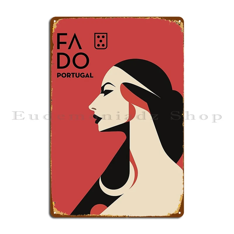 Fado Fadista Fado Singer Artwork N%C2%Ba7 Portugal Metal Plaque Cinema Personalized Create Garage Decoration Tin Sign Poster