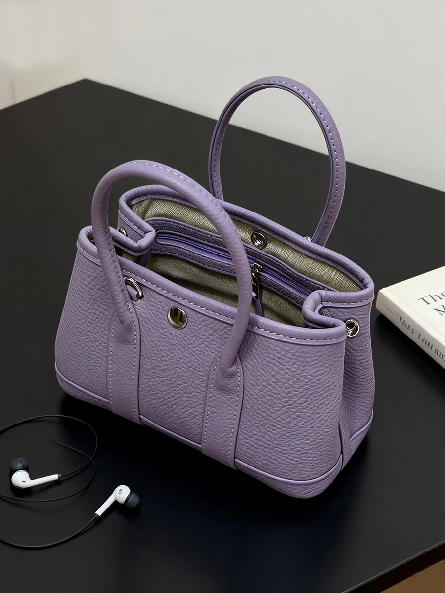 

Purple Garden Basket Handbag Women's Fashion 2026 New Lightweight Luxury Commuter Feel Crossbody Bag Summer Handbag