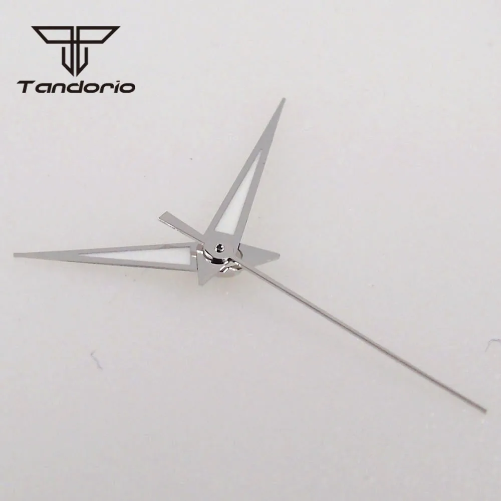 Silver Watch Hands Needles Replacement Spare Parts Green Luminous Fit NH35 NH36 ETA2824 2836 PT5000 Automatic Movement