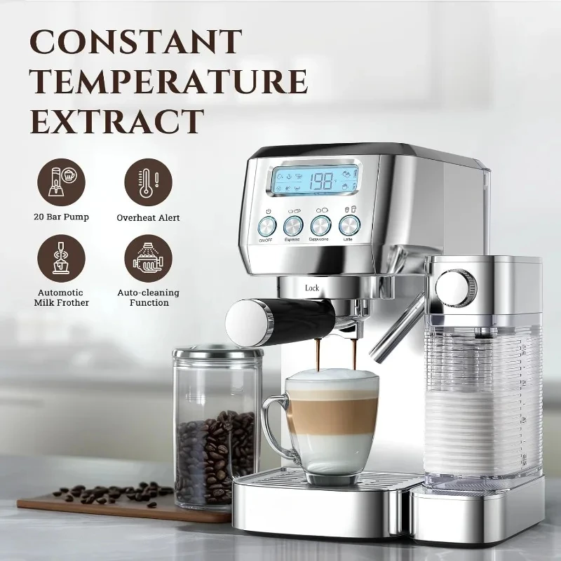 Espresso Machine Machines  Home Gifts, Latte Coffee Maker Espresso Tools  Kitchen Appliances