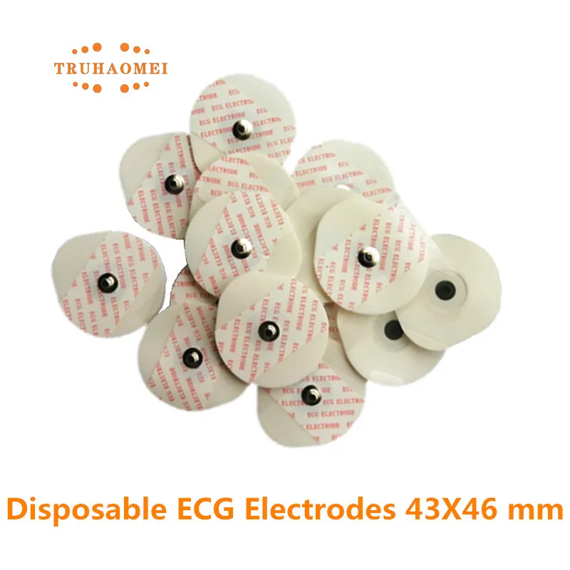 Disposable ECG Electrodes 50 PC Each Bag Non Woven EKG Pads Adult or Child Sizes