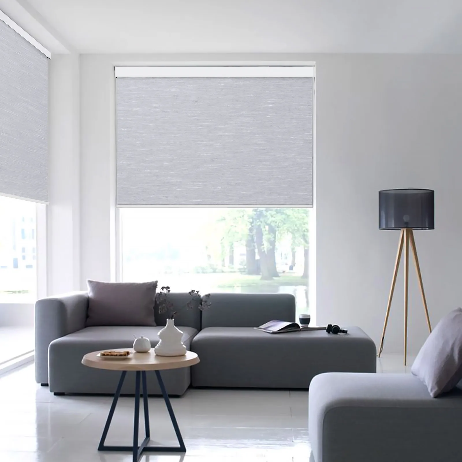 Tende per tende a rullo senza fili Tende per finestre con sistema a batteria