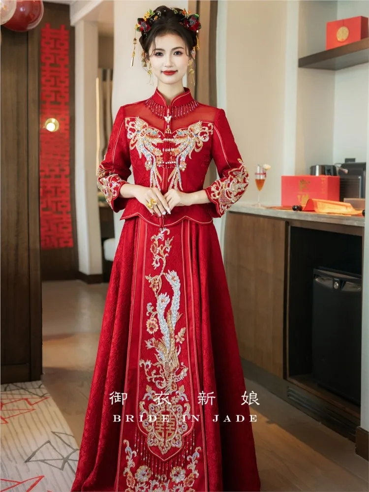 Wedding dress New Chinese-style attire for the bride's little children